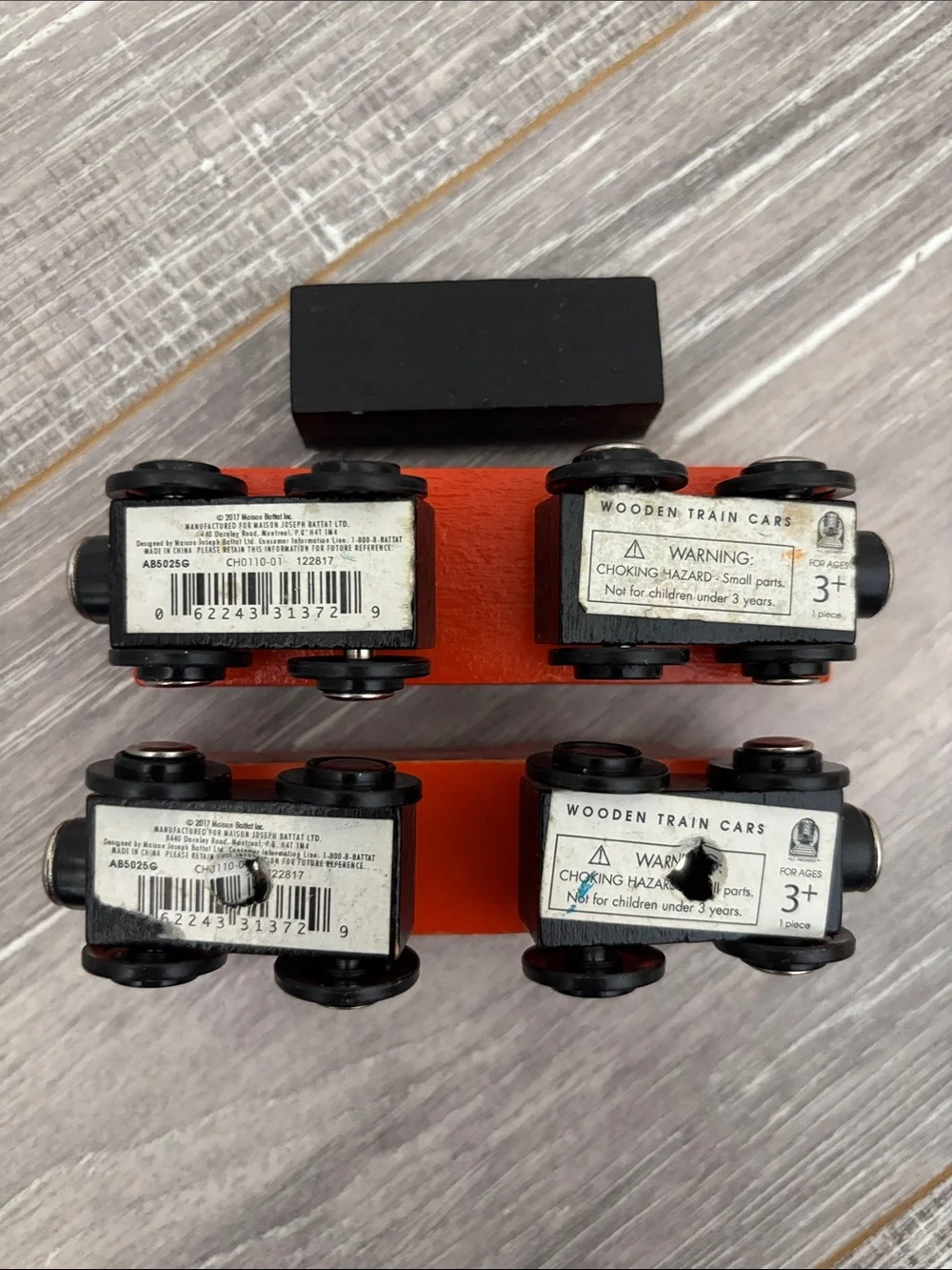 Battat Wooden Train Set - Orange